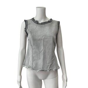 Golden Goose Gray Denim Sleeveless Vest Top size Small
